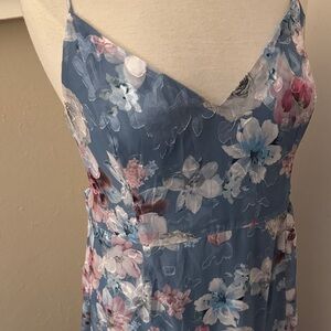 LuLu’s Floral Blue Dress